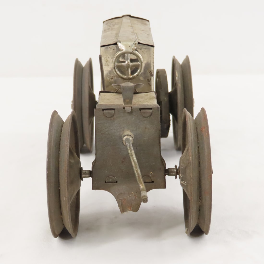 1920's Animate Toys Pressed Tin Wind Up Tractor - 4