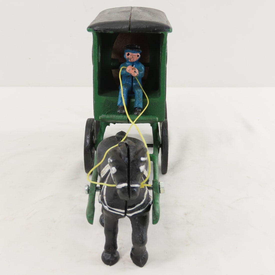 Cast Iron Ice & Milk Horse Drawn Wagons- Repros - 8