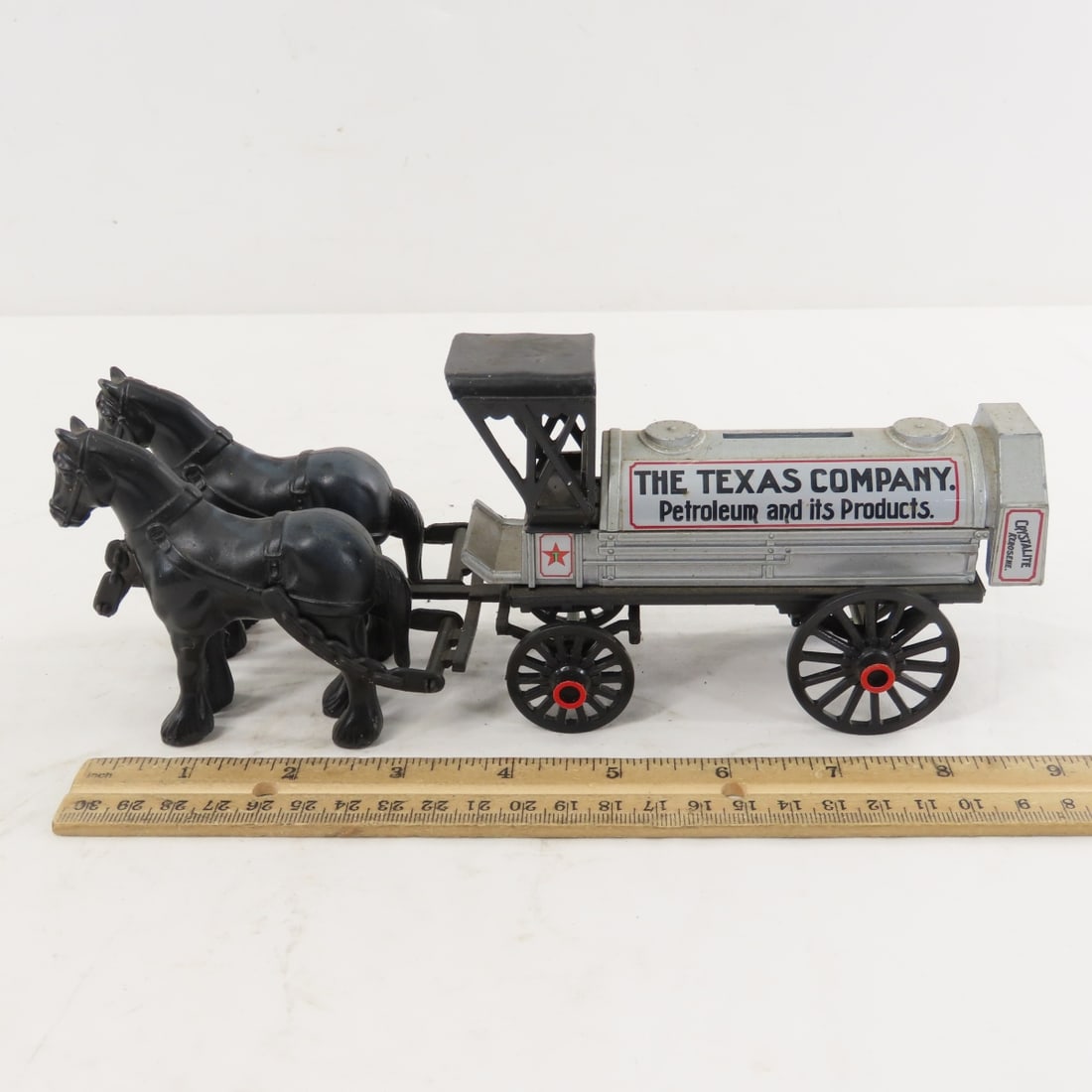2 ERTL Horse Drawn Banks & 1 First Gear Wagon - 2