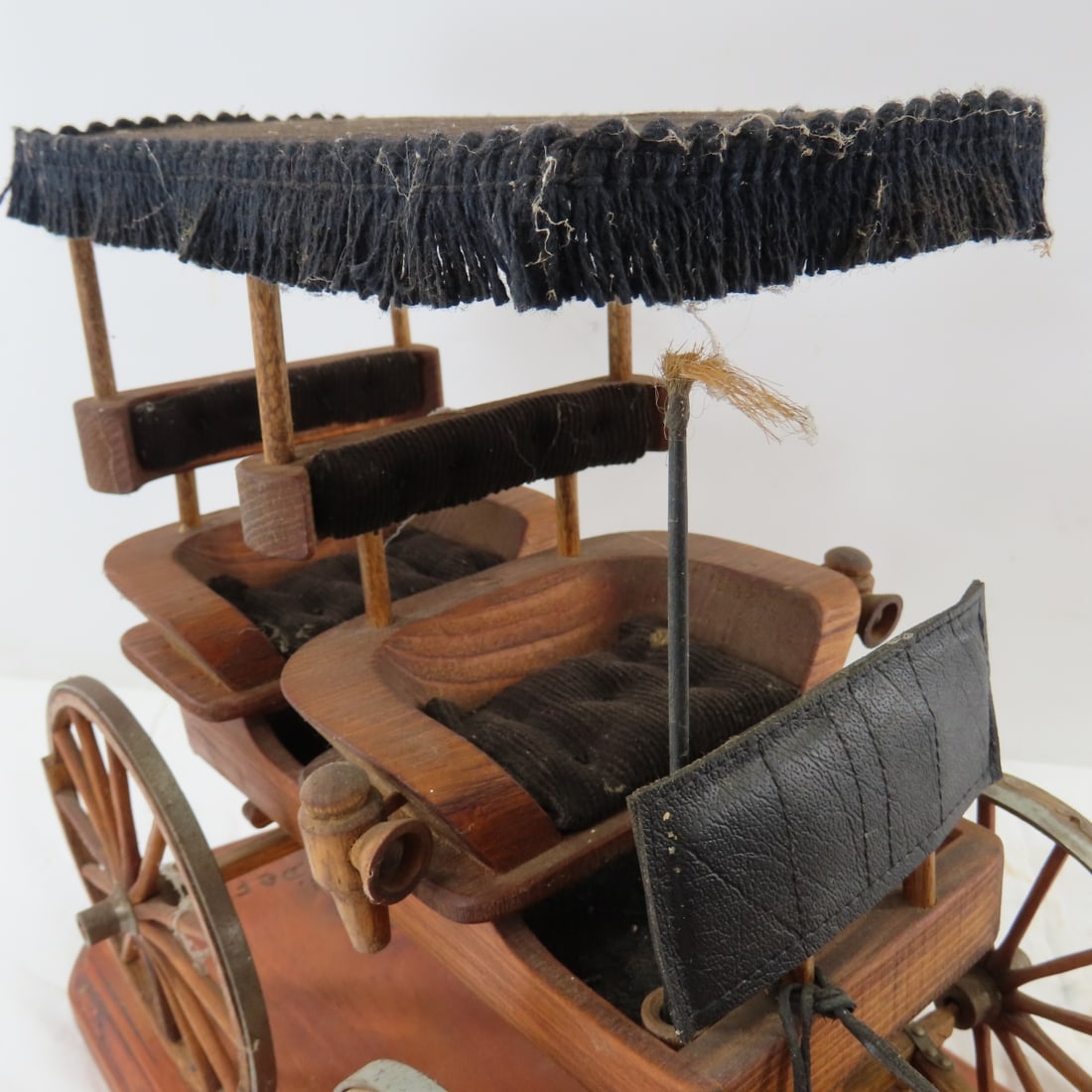 J DeFatte Custom Wood Horse Drawn 2 Seat Wagon - 12
