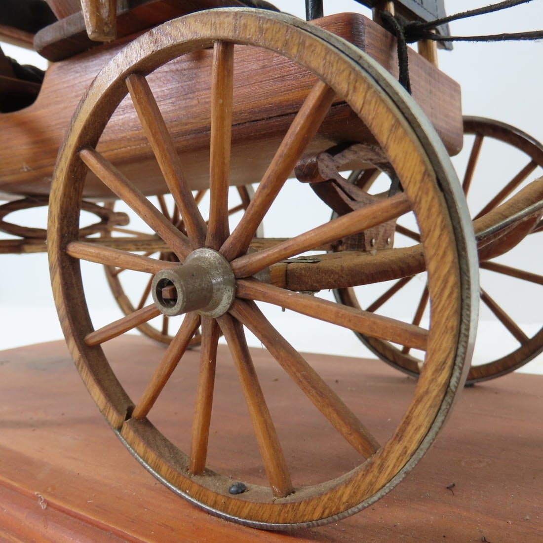 J DeFatte Custom Wood Horse Drawn 2 Seat Wagon - 15