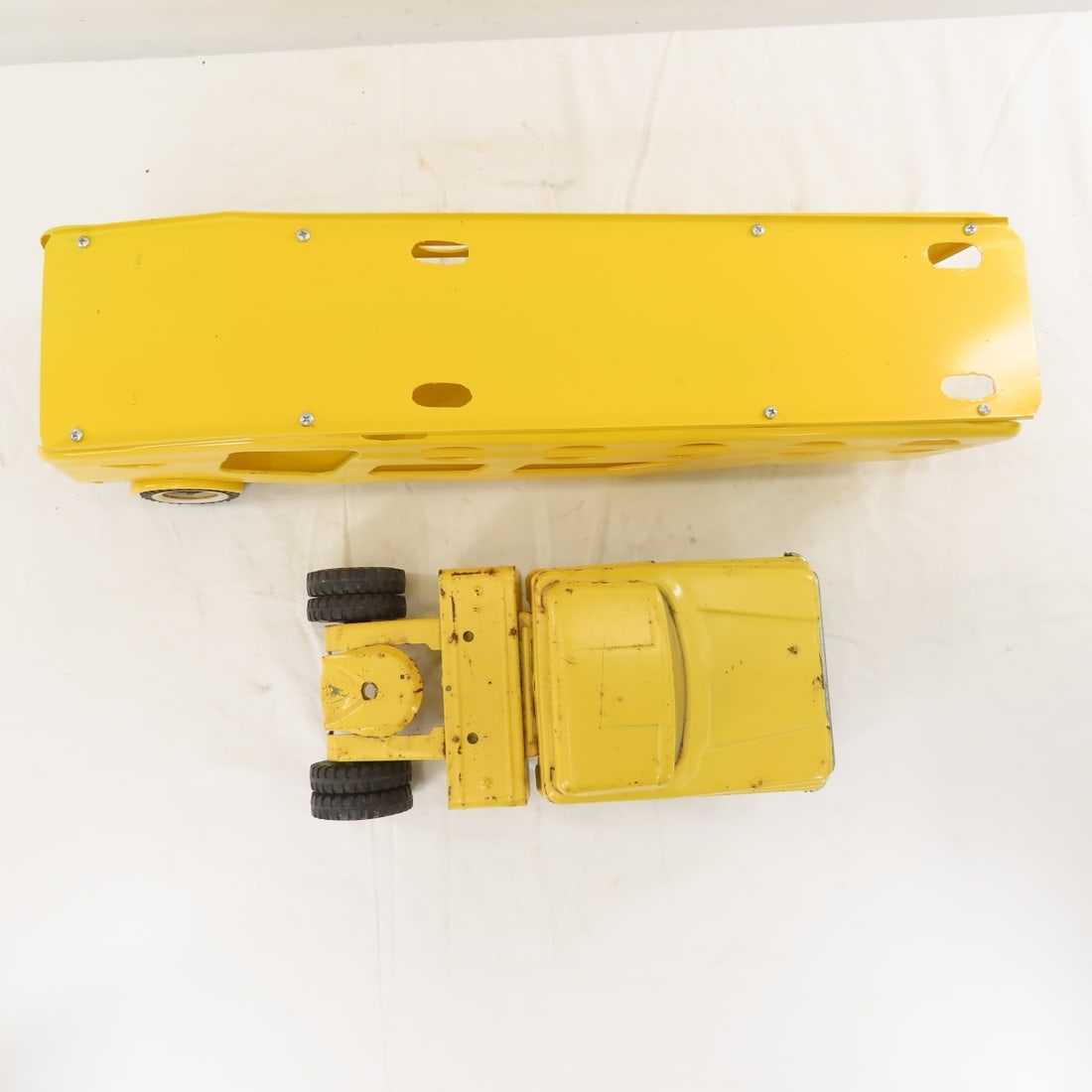 Vintage Tonka Truck with Custom Car Hauler - 9