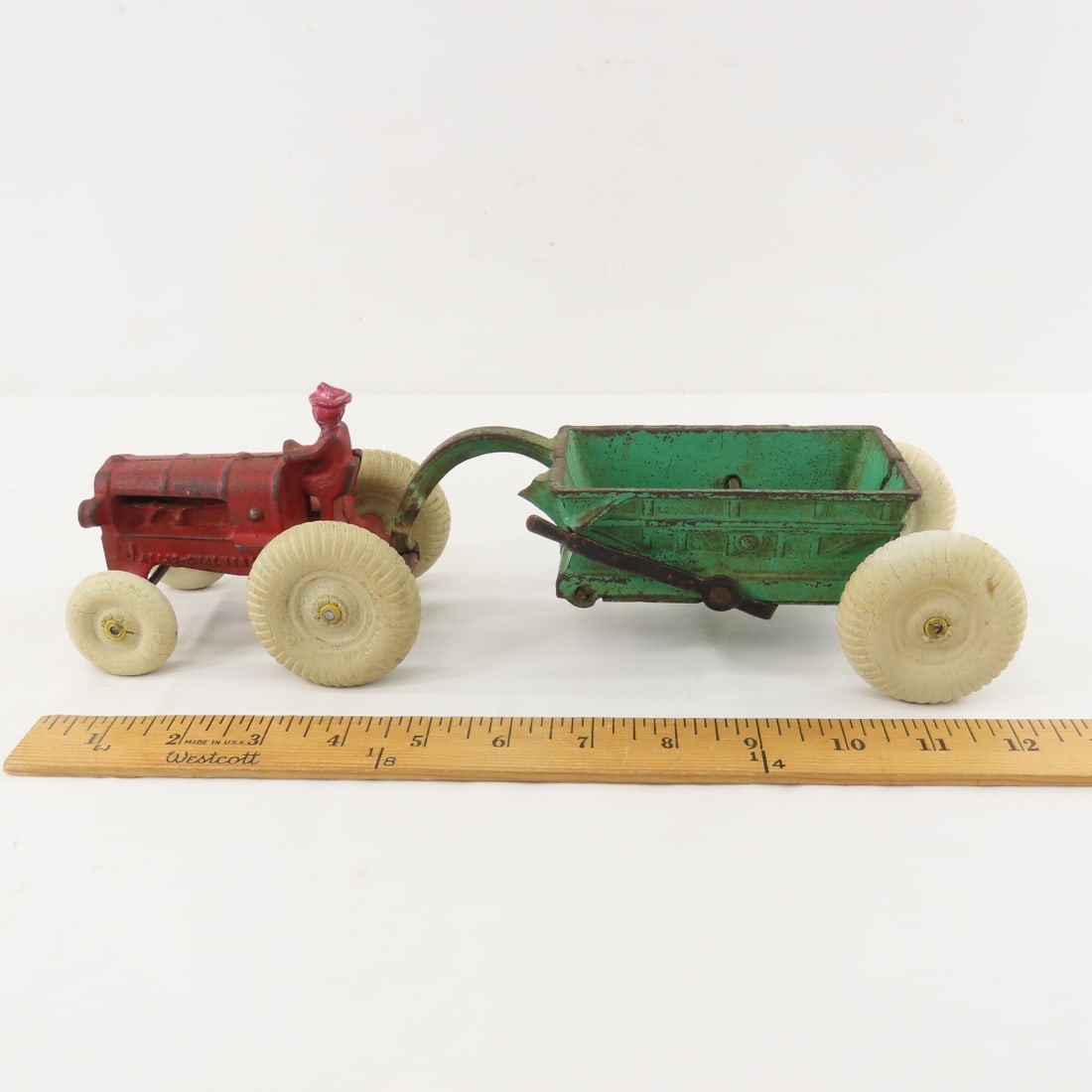 Arcade Cast Iron Allis- Chalmers Tractor & Wagon - 2