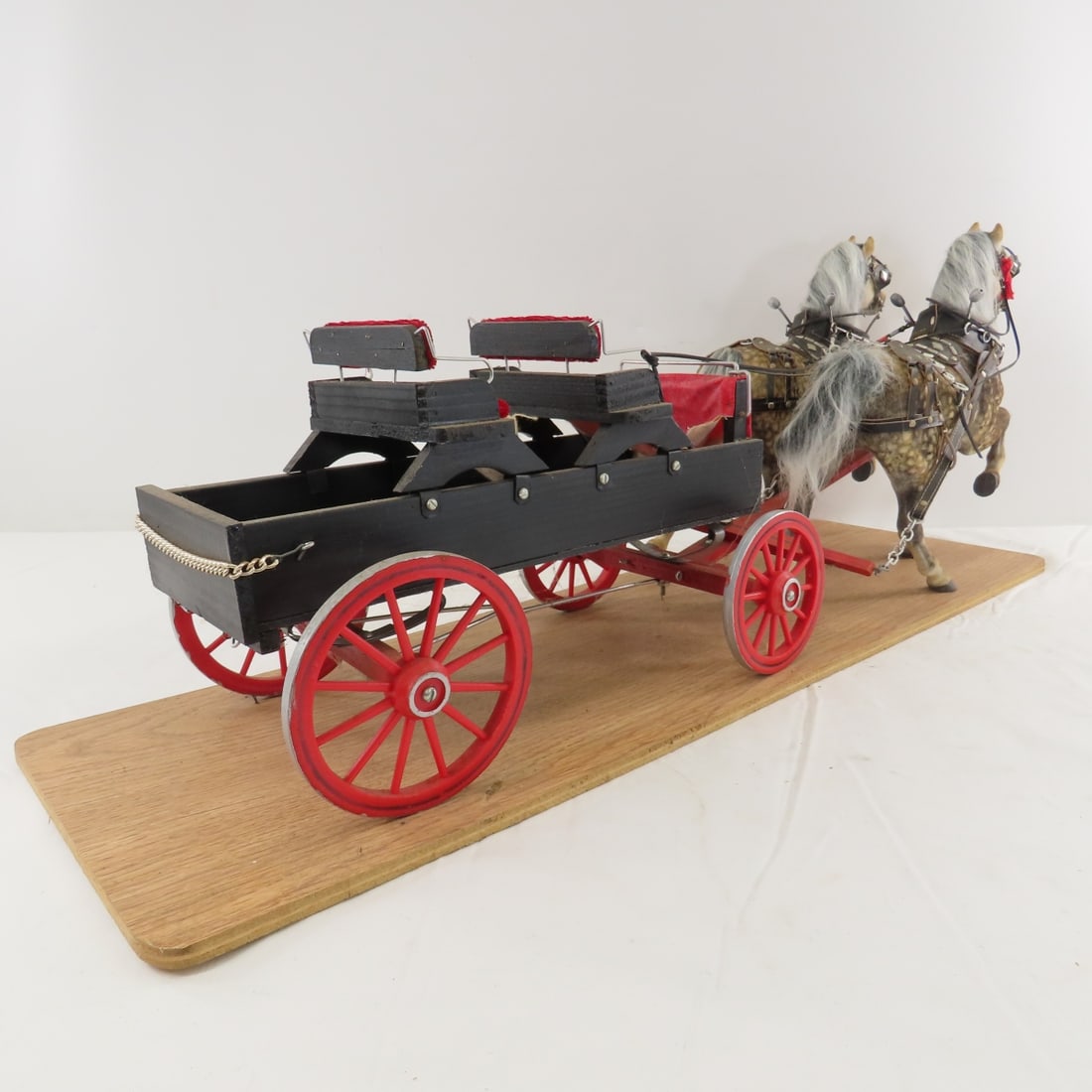Custom Made Horse Drawn Double Seat Wagon - 5