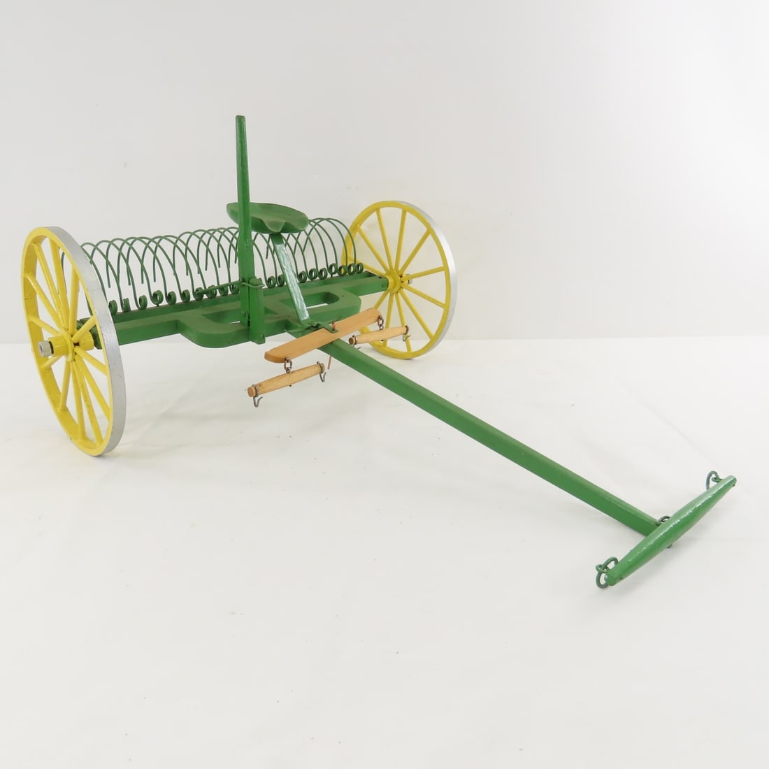 Scratch Built Horse Drawn Dump Hay Rake - 7