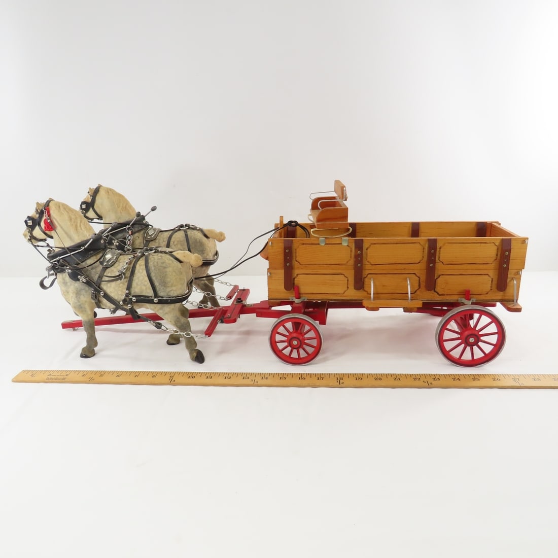 Custom 2 Horse Drawn Farm Wagon - 2