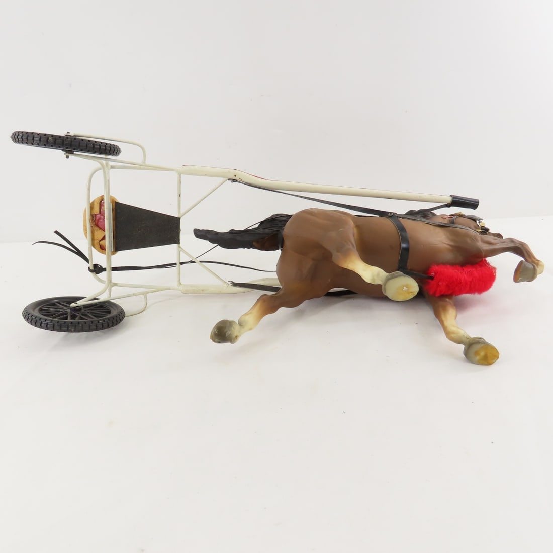 Custom Racing Sulky with Plastic Breyer Horse - 10