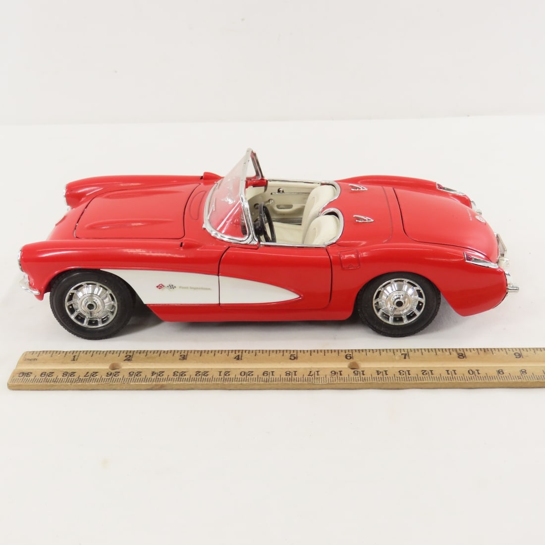 Testors '56 T-Bird & 2 Burago '57 Chev Corvettes - 2