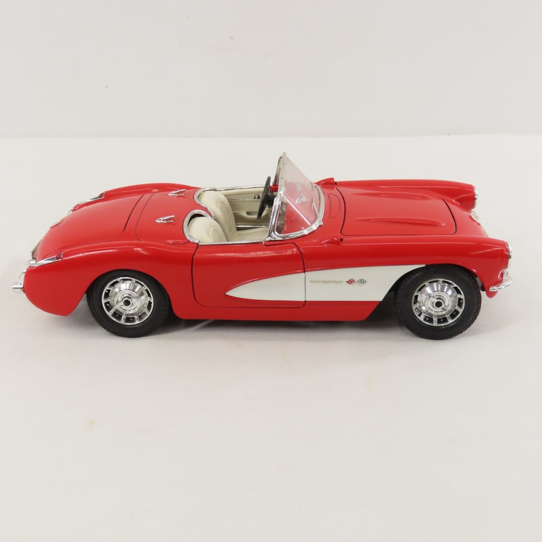 Testors '56 T-Bird & 2 Burago '57 Chev Corvettes - 4