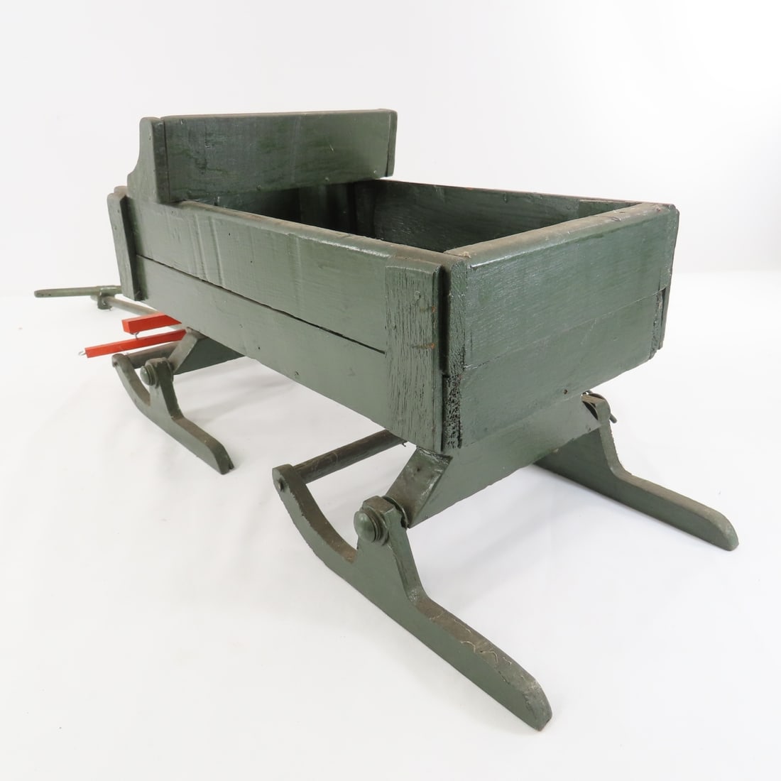 Custom Wood Bob Sled Wagon with 2 Horse Team - 6