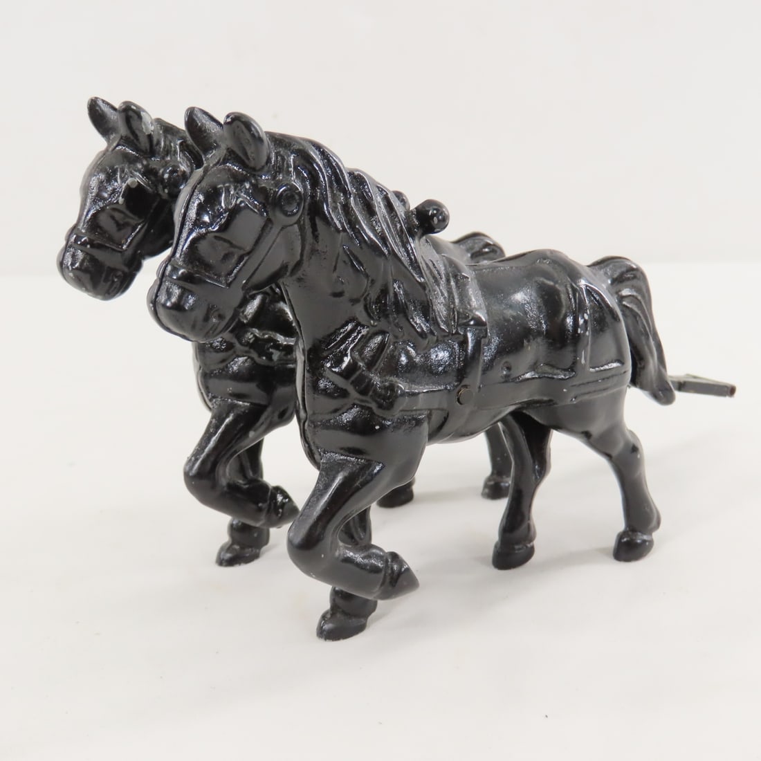 Metal Stage Coach Model with Cast Iron Horses - 11