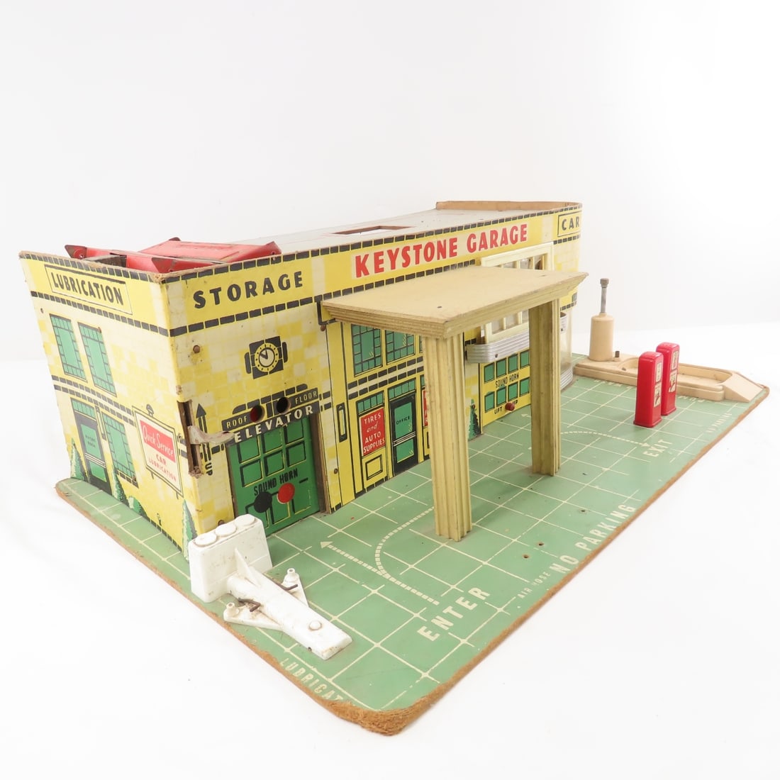 1950's Keystone Garage Litho Cardboard - 2