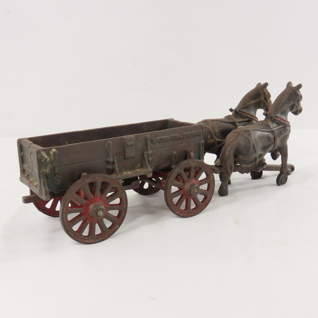 Arcade Cast Iron McCormick-Deering 2 Horse Wagon - 5