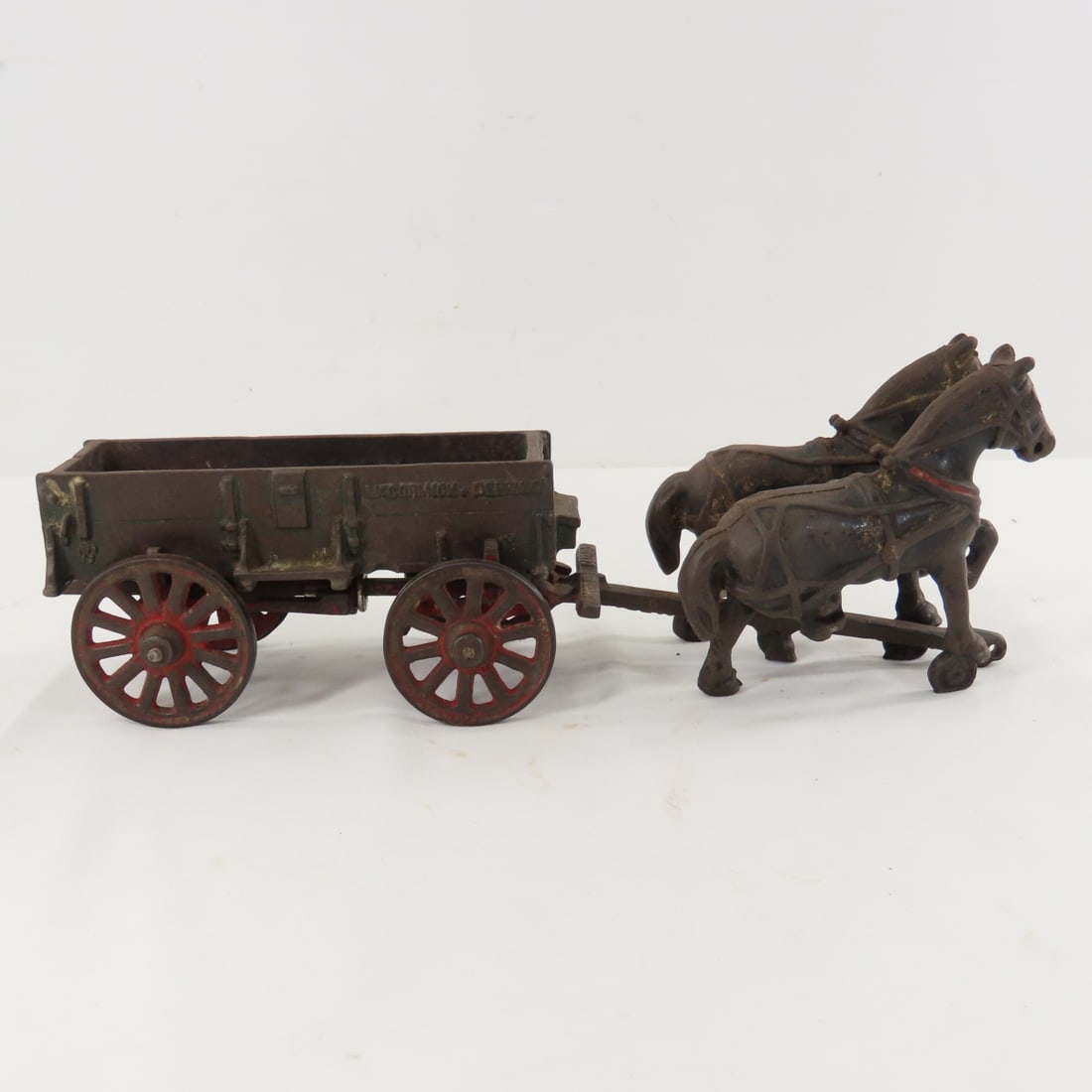 Arcade Cast Iron McCormick-Deering 2 Horse Wagon - 6