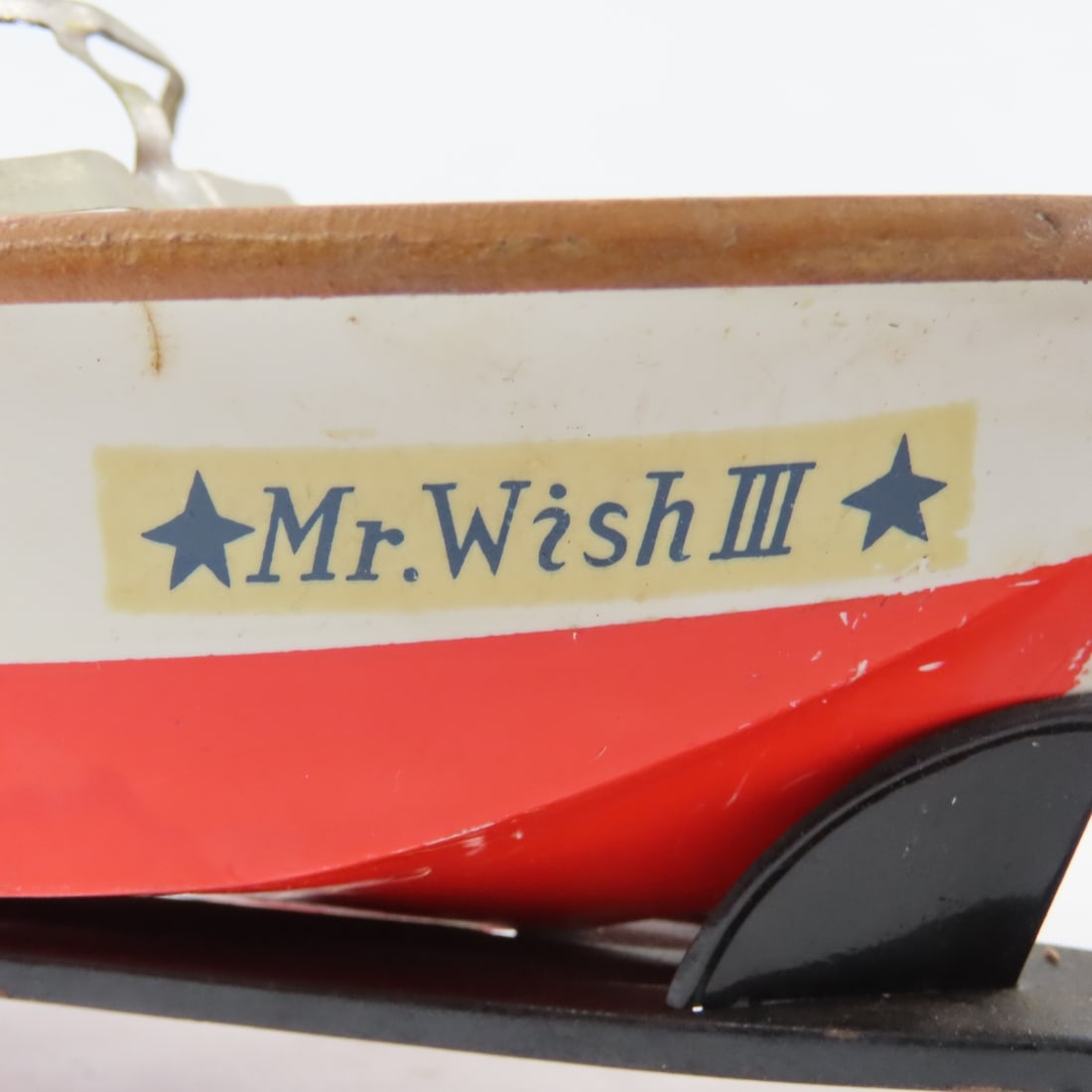 Japan Tin Litho Friction Car & Mr. Wish III Boat - 13