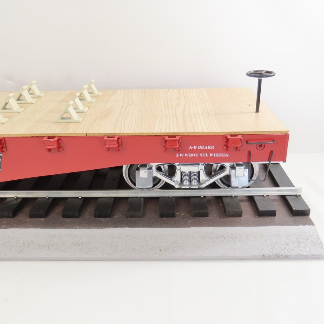 Peter Freiheit Custom C&NW Flat Car on Track - 10