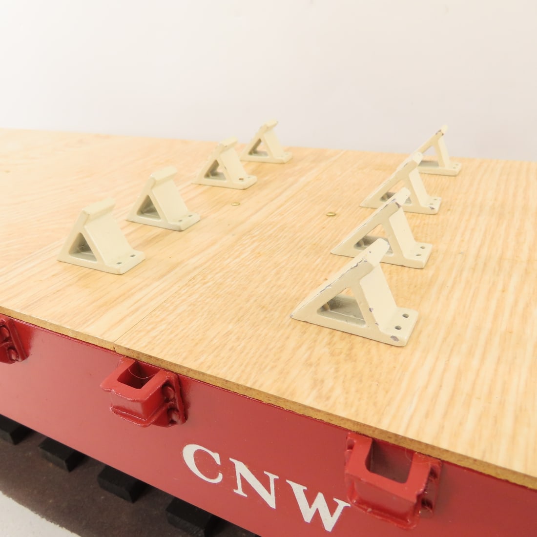 Peter Freiheit Custom C&NW Flat Car on Track - 14