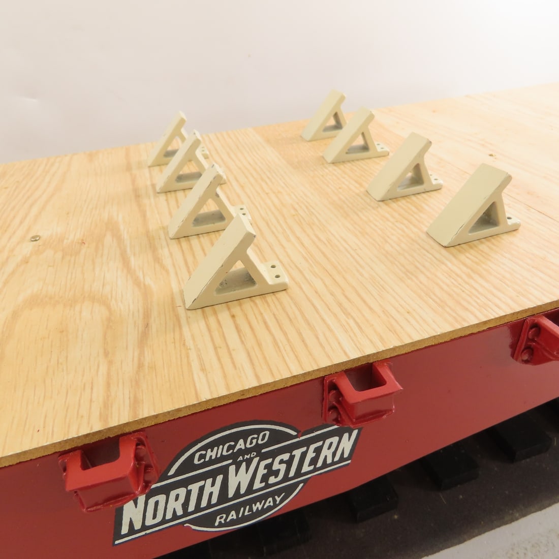 Peter Freiheit Custom C&NW Flat Car on Track - 15