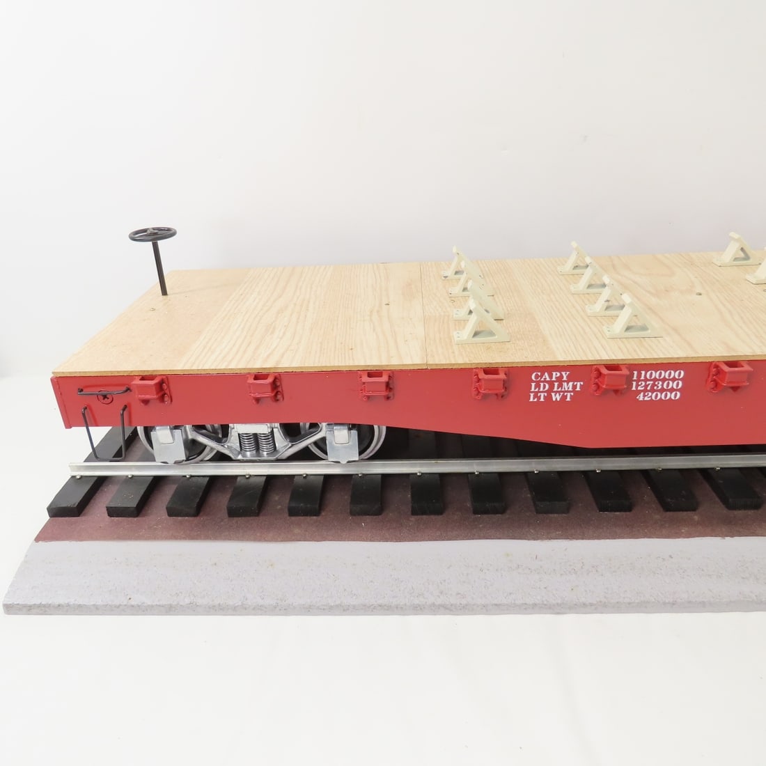 Peter Freiheit Custom C&NW Flat Car on Track - 2