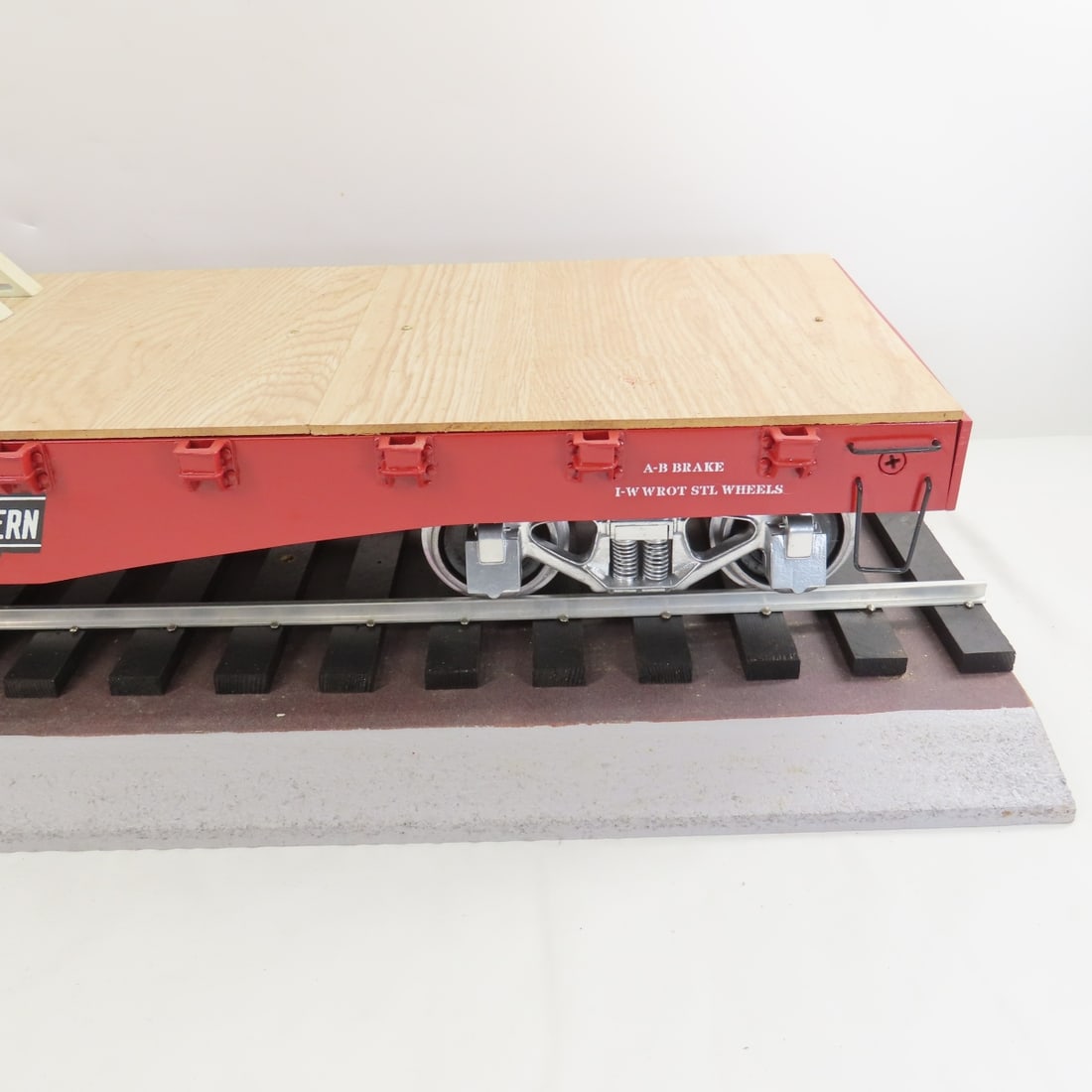Peter Freiheit Custom C&NW Flat Car on Track - 4