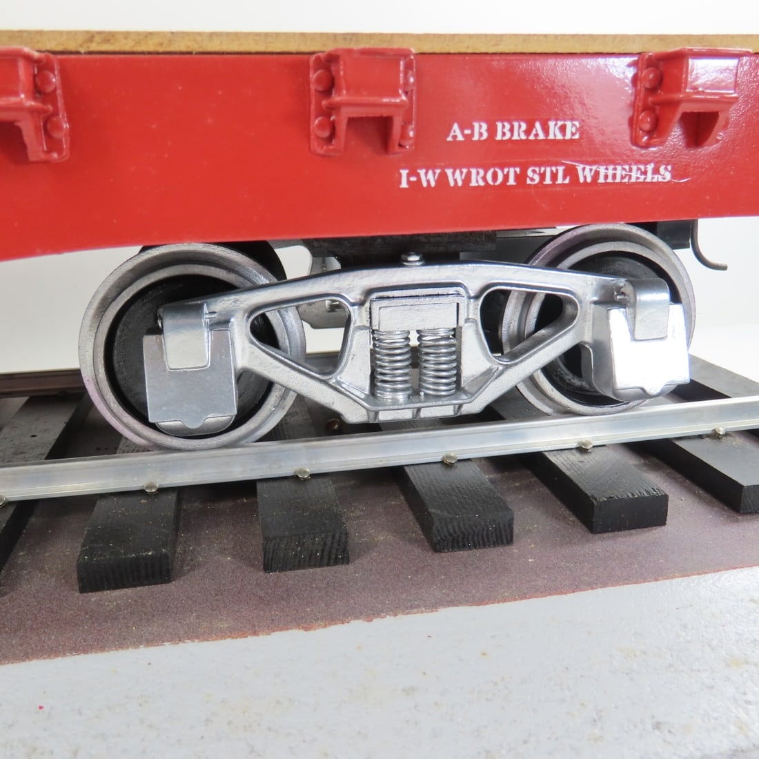 Peter Freiheit Custom C&NW Flat Car on Track - 5