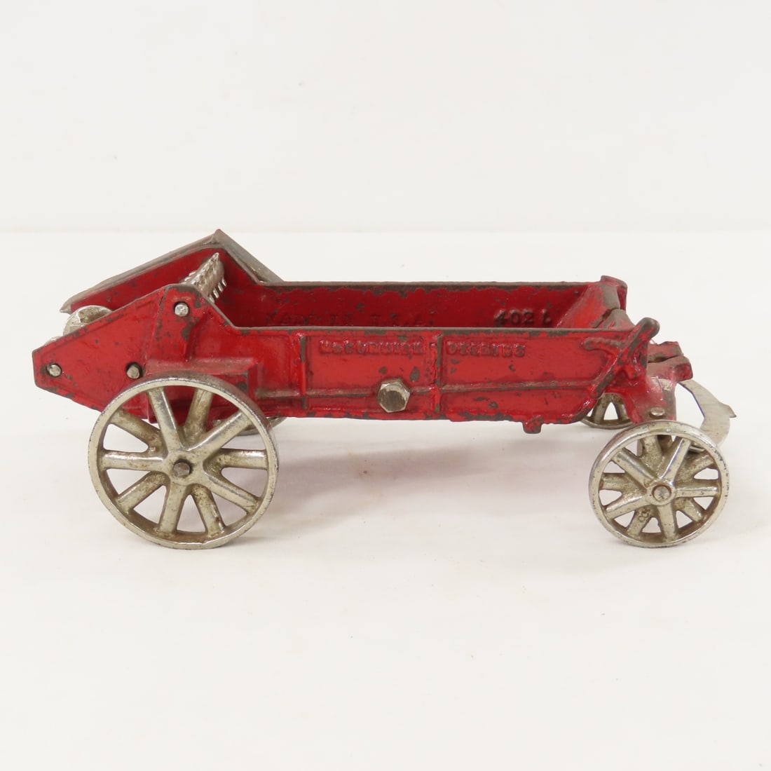 2 Arcade Cast Iron Horse Drawn MD Manure Spreaders - 12