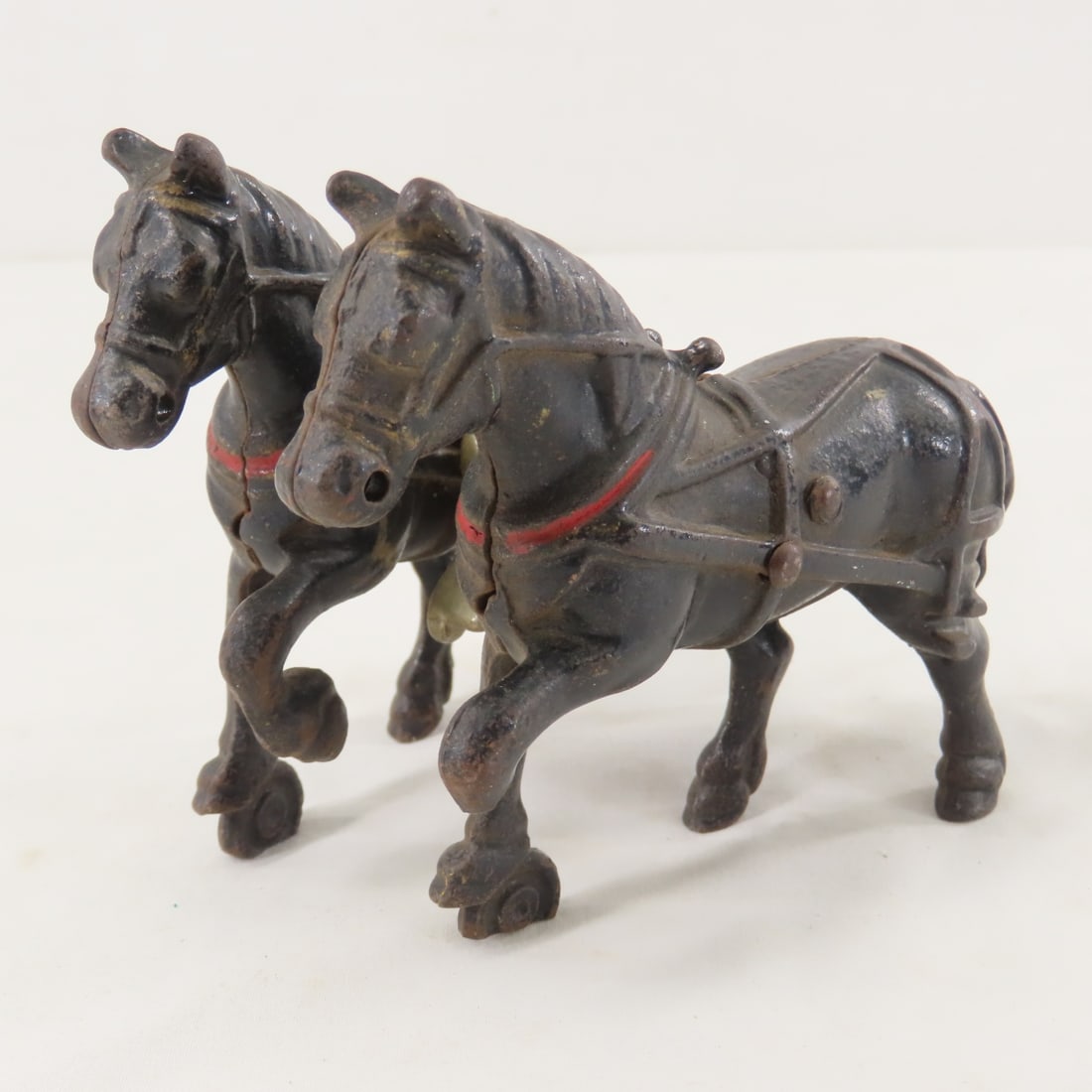 2 Arcade Cast Iron Horse Drawn MD Manure Spreaders - 16