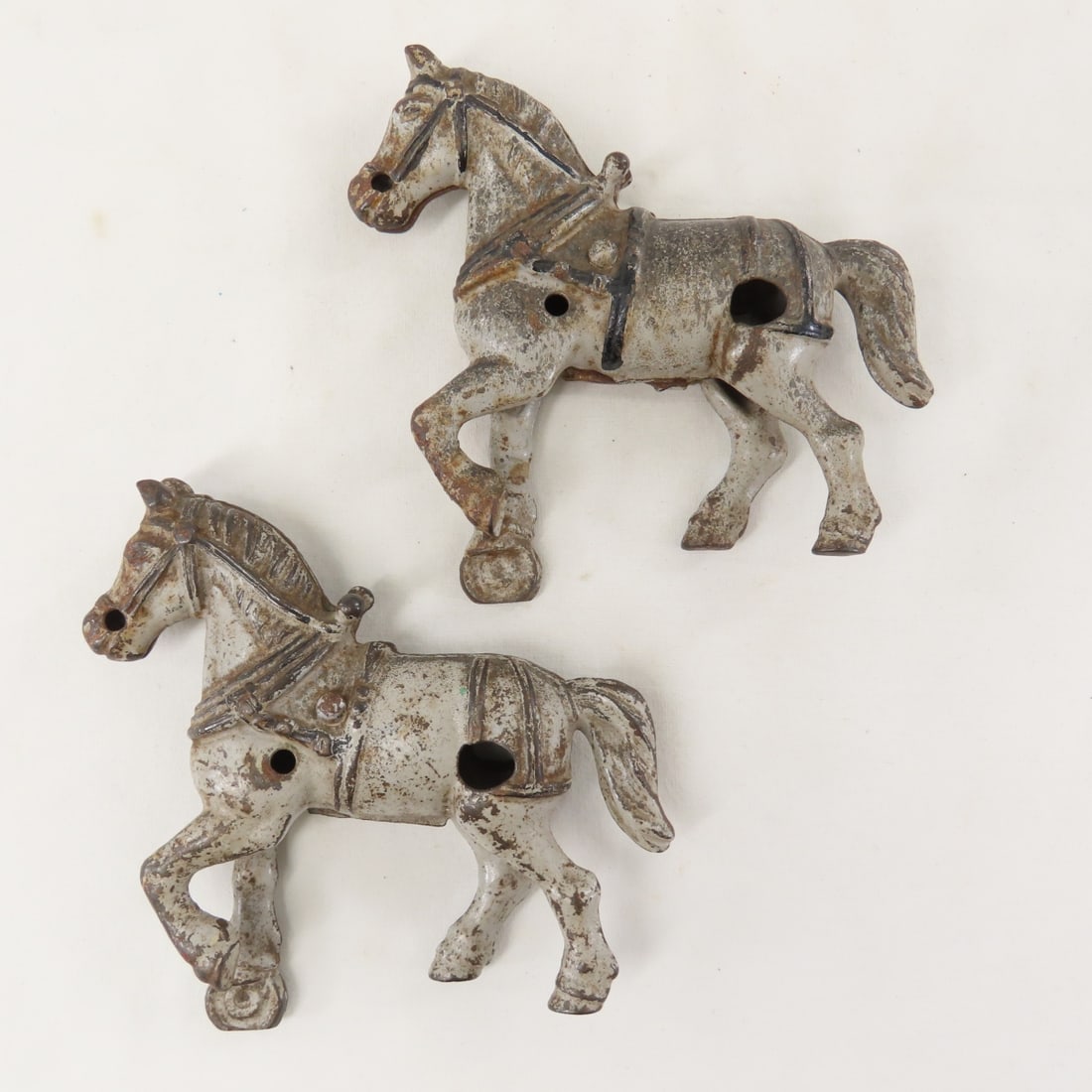2 Arcade Cast Iron Horse Drawn MD Manure Spreaders - 19
