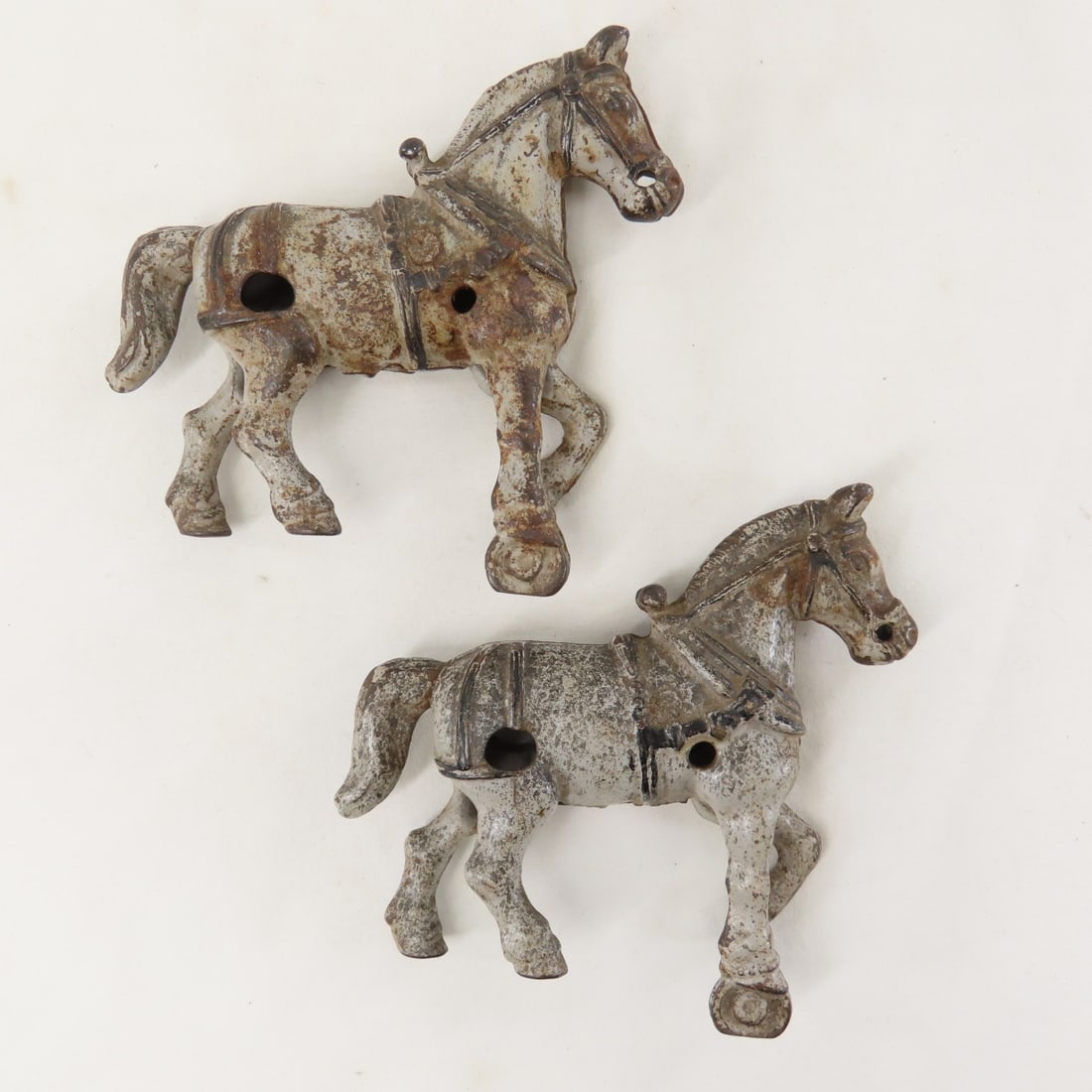 2 Arcade Cast Iron Horse Drawn MD Manure Spreaders - 20