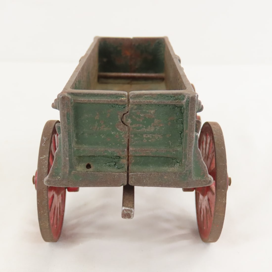 2 Arcade Cast Iron Farm Wagons & 2 Horses - 14