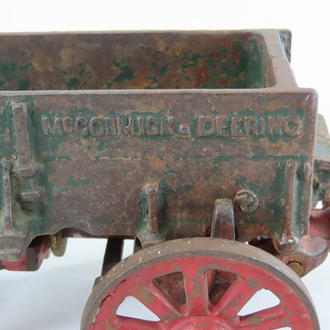 2 Arcade Cast Iron Farm Wagons & 2 Horses - 20