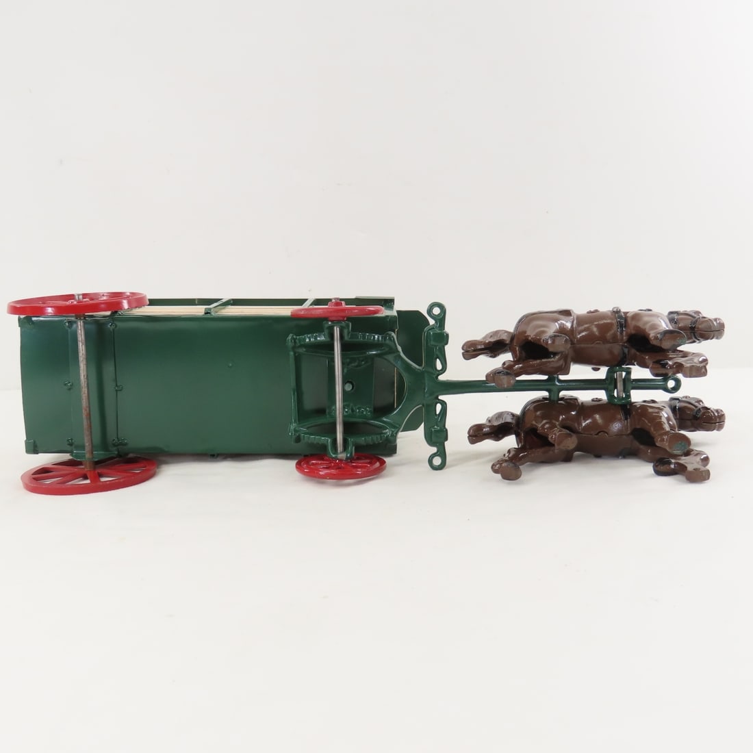 Custom Restored Cast Iron Horse Drawn Wagon - 11