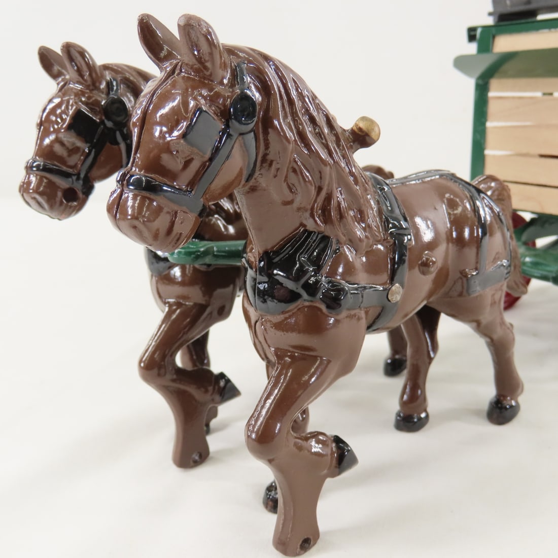 Custom Restored Cast Iron Horse Drawn Wagon - 13