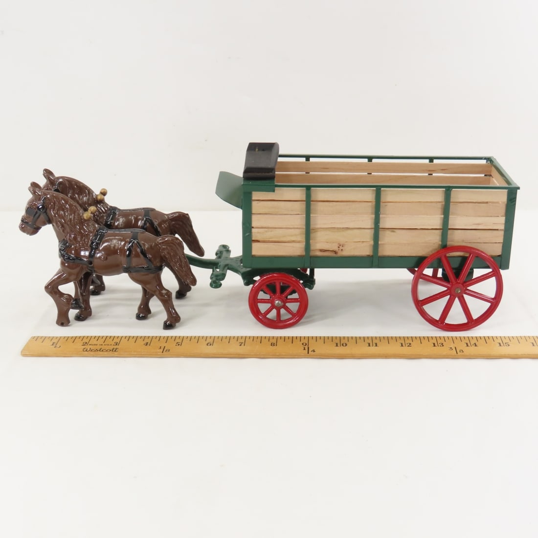 Custom Restored Cast Iron Horse Drawn Wagon - 2
