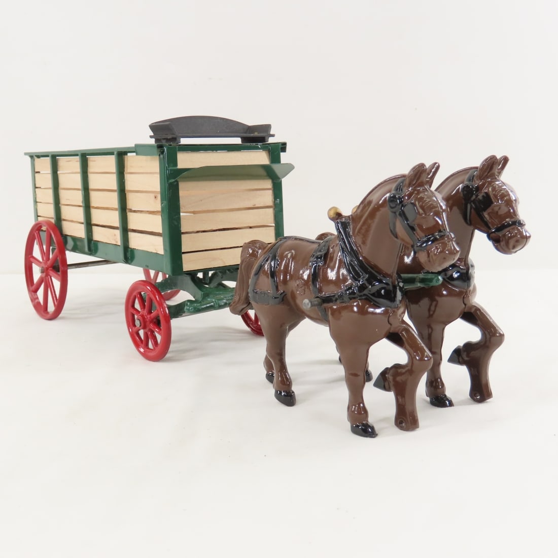 Custom Restored Cast Iron Horse Drawn Wagon - 7