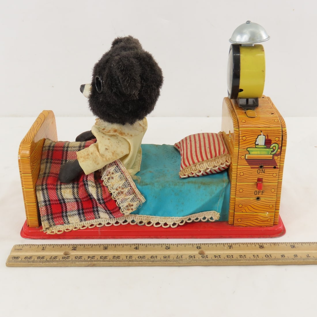 Linemar Toys Japan Battery Op Sleeping Bear - 2