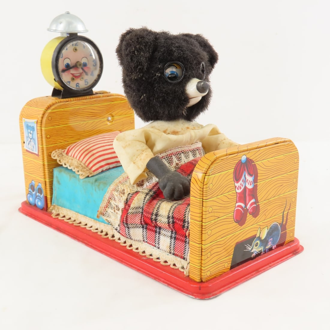 Linemar Toys Japan Battery Op Sleeping Bear - 7