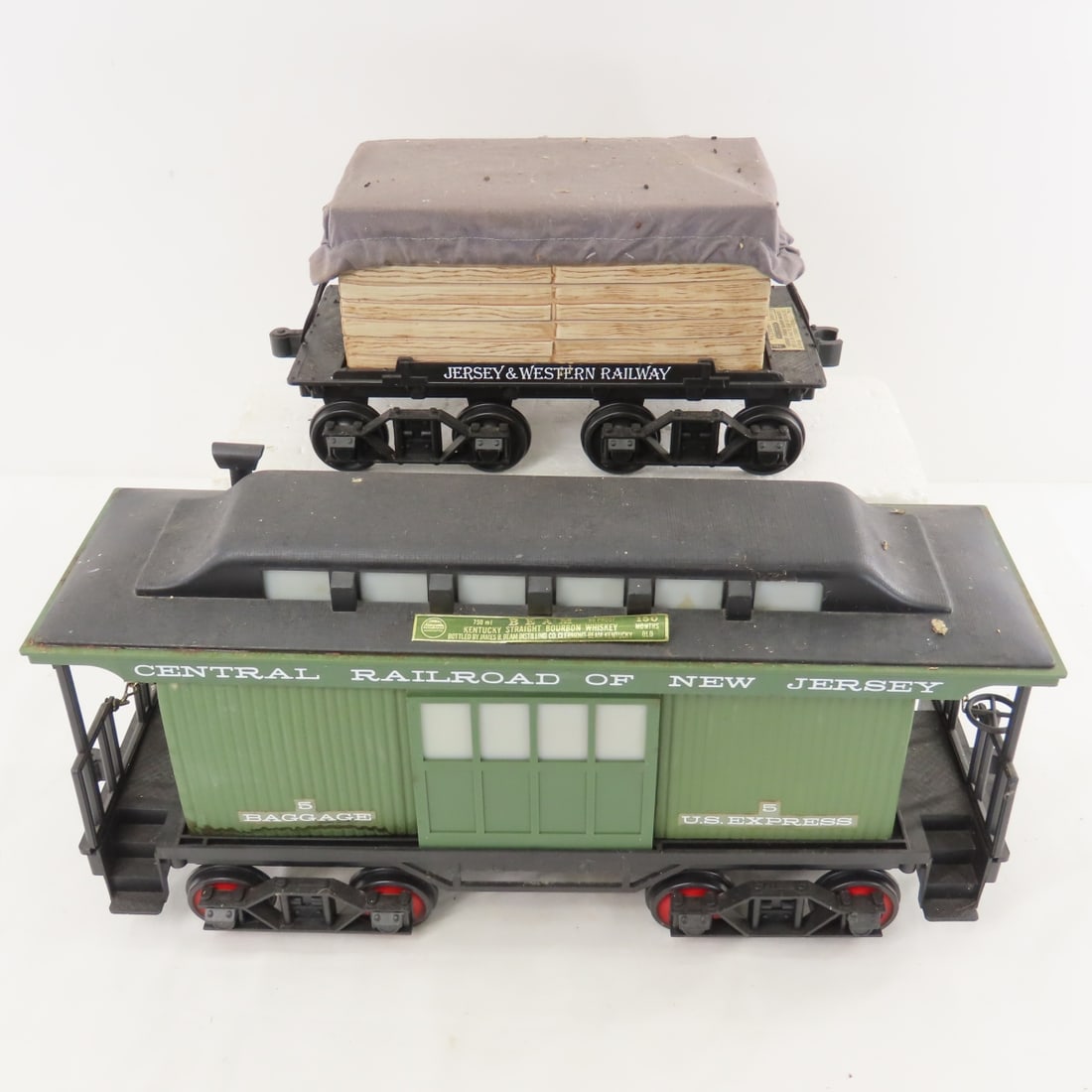 8 Jim Beam Whiskey Train Decanters with Track - 15