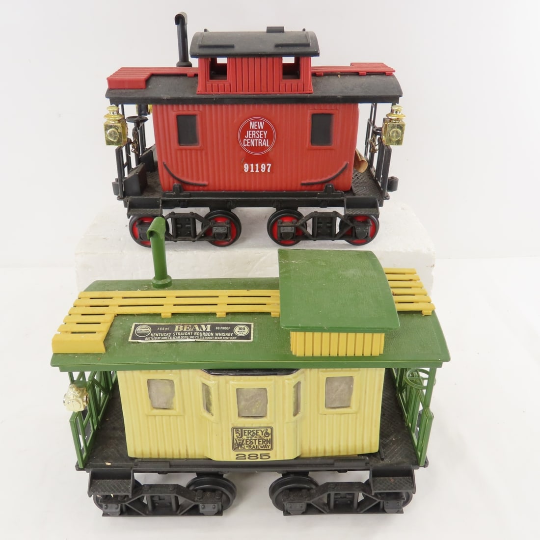 8 Jim Beam Whiskey Train Decanters with Track - 17