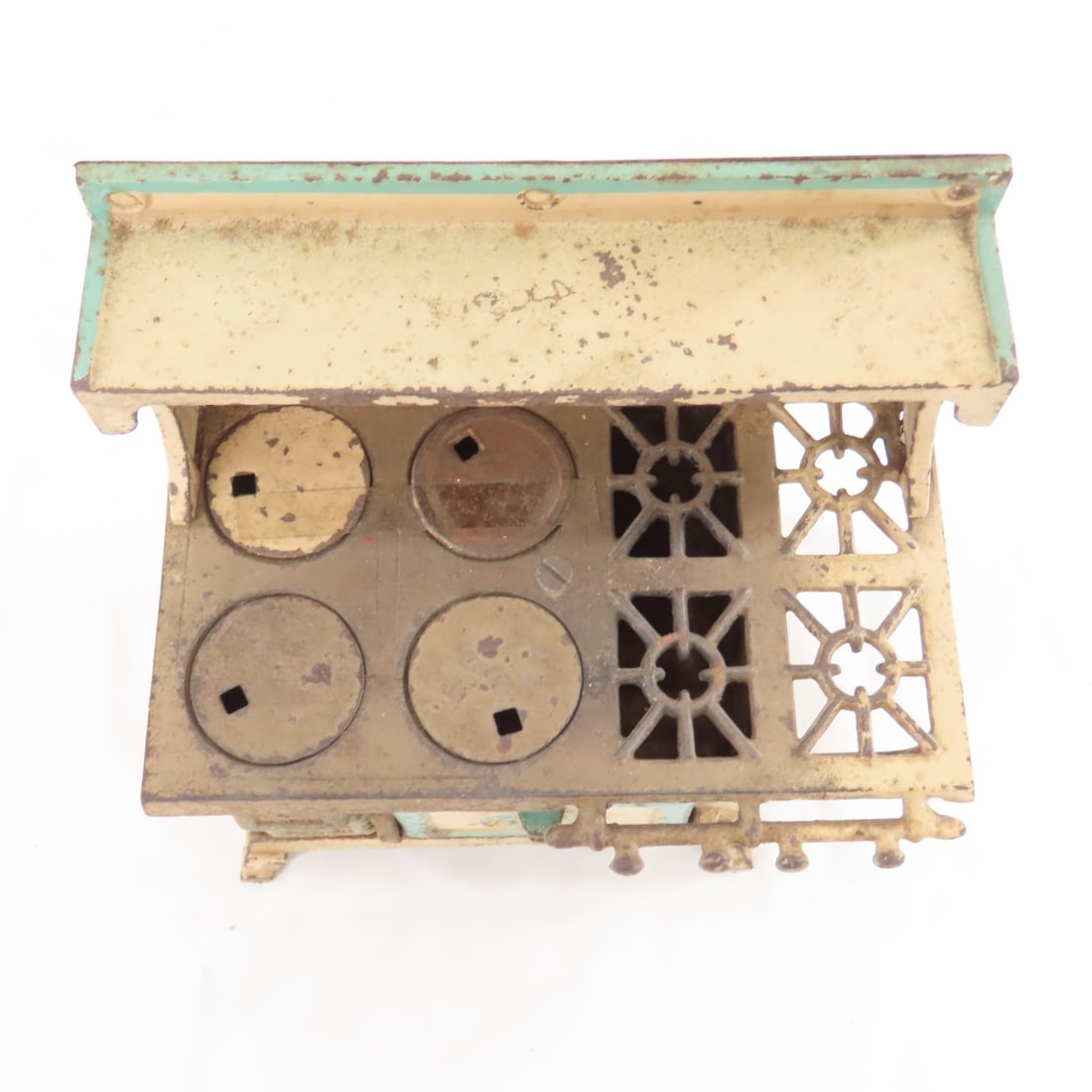 Blue Bird Cast Iron Toy Stove with 8 Burners - 6