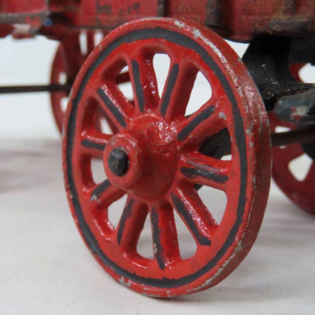 Vintage Stanley Cast Metal 2 Horse Drawn Wagon - 14