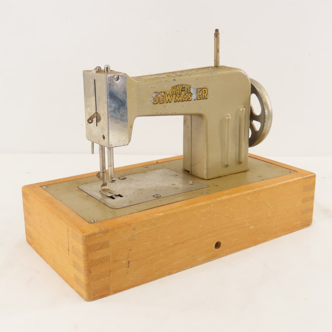 KAYanEE Sew Master Child's Sewing Machine: KAYanEE Sew Master Child's Sewing Machine - crank does turn but does not make anything move, no needle included, can make that go up and down manually with lever, foot lever works, made in Germany US