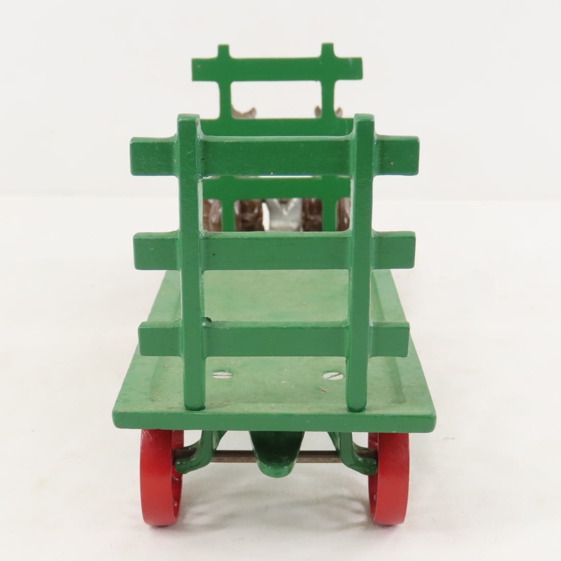 Irvin's Model Shop Cast Iron Horse Drawn Hay Wagon - 4