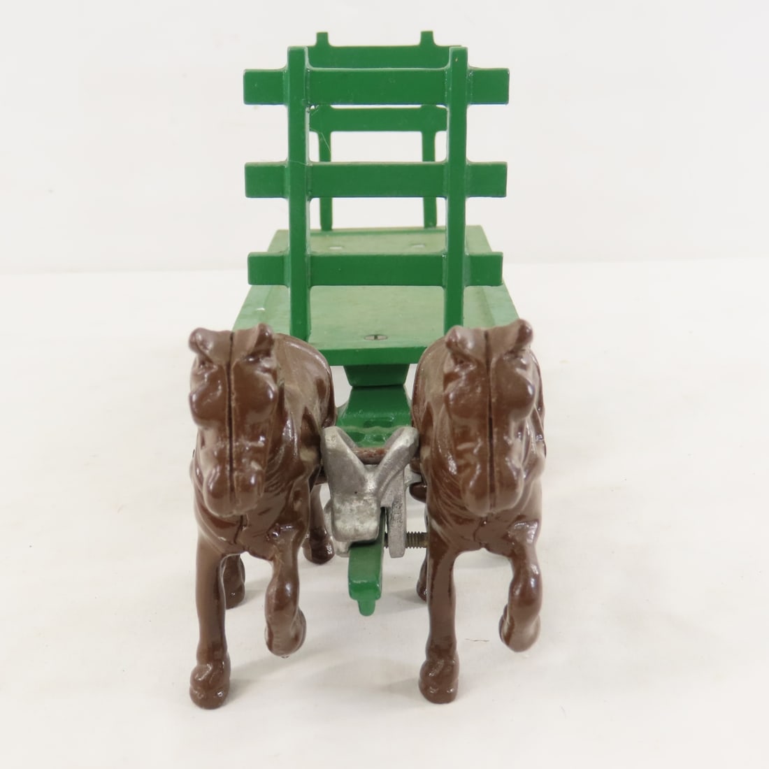 Irvin's Model Shop Cast Iron Horse Drawn Hay Wagon - 8