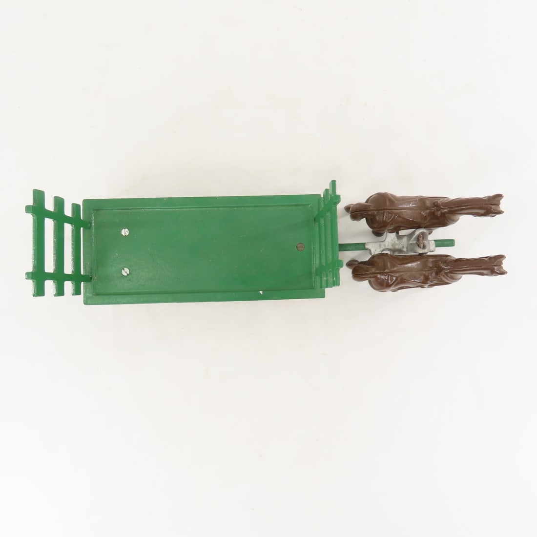 Irvin's Model Shop Cast Iron Horse Drawn Hay Wagon - 9