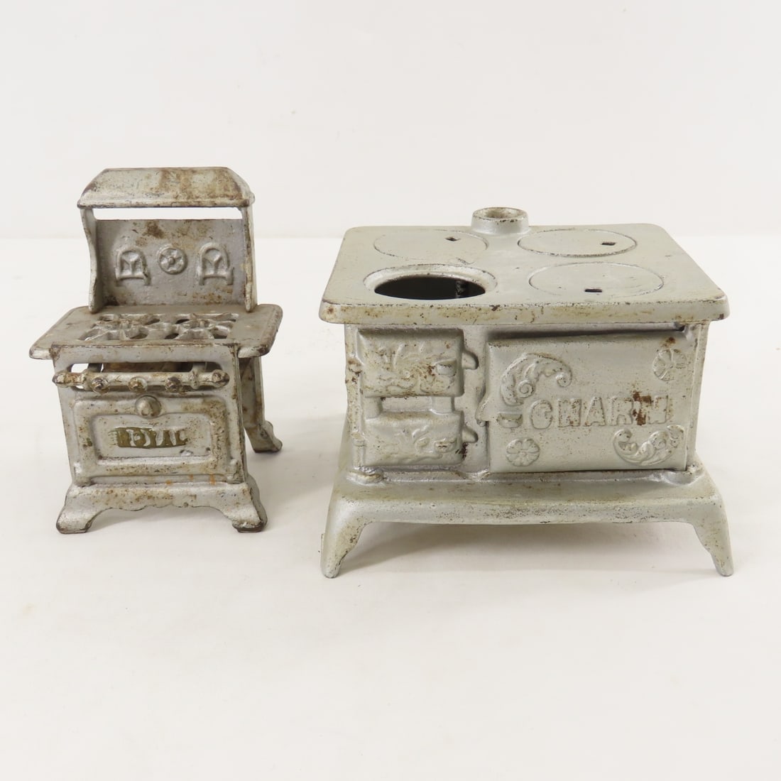 Metal Ware Electric and Charm Cast Iron Toy Stoves - 2
