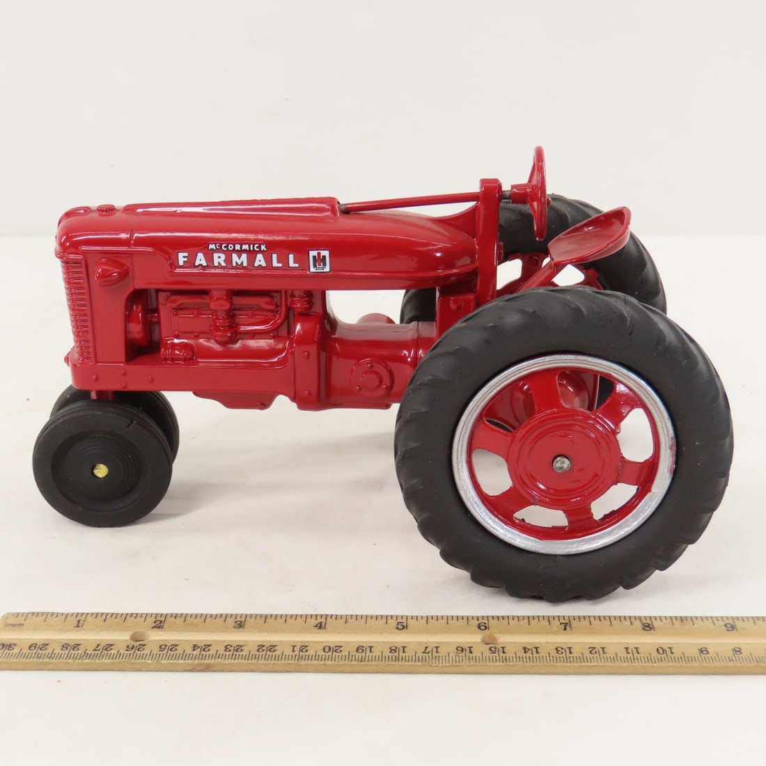 3 Repainted Hubley IH McCormick Farmall Tractors - 9