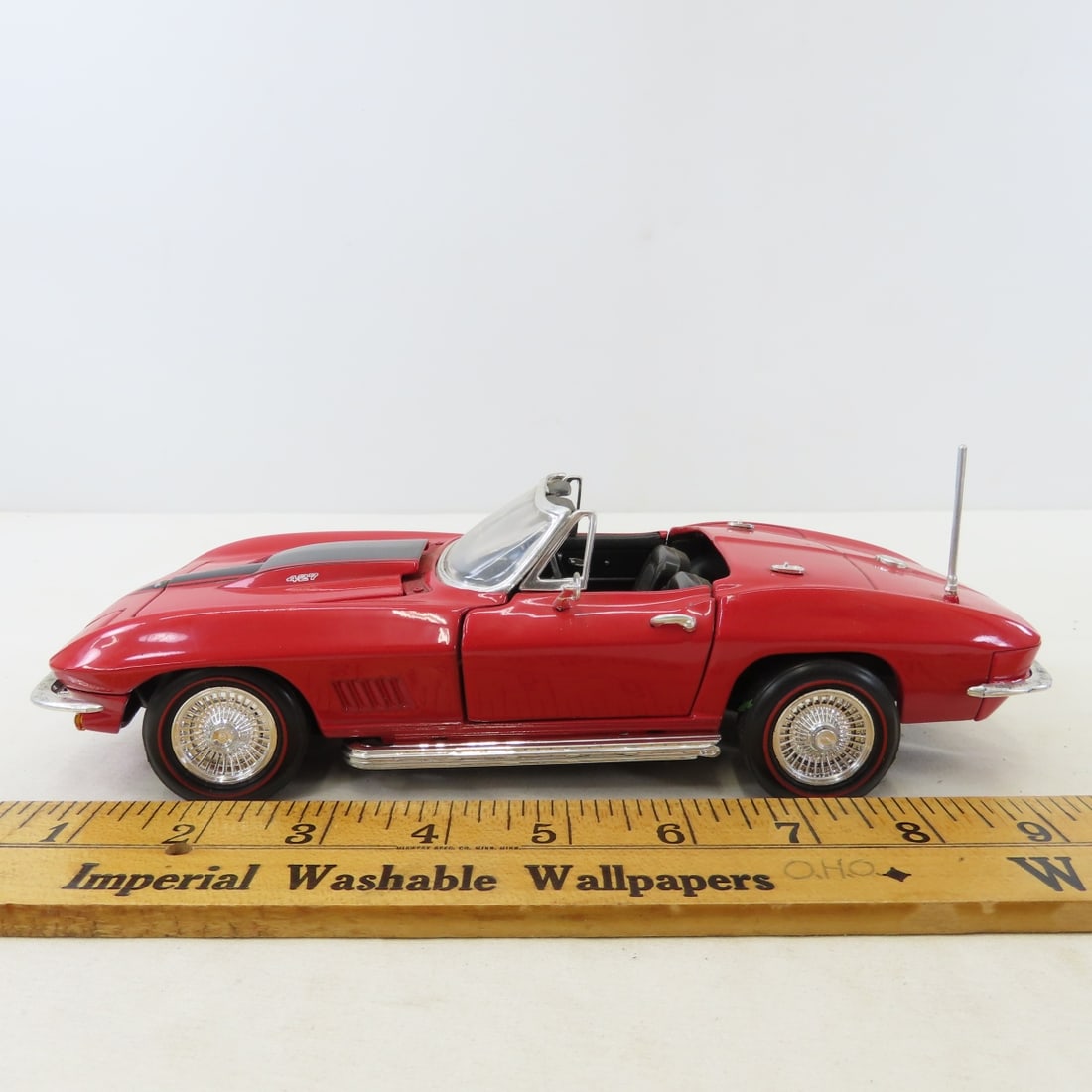 5 ERTL 1/18 Diecast Cars: Corvette, Mercedes Benz - 2