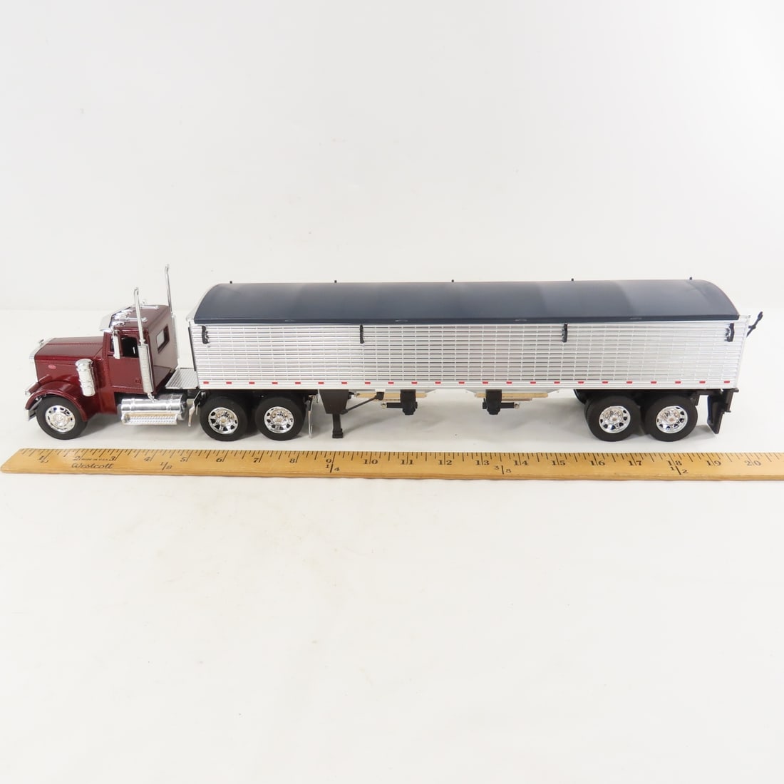 2 New Ray Peterbilt Tractors & Trailers - 2
