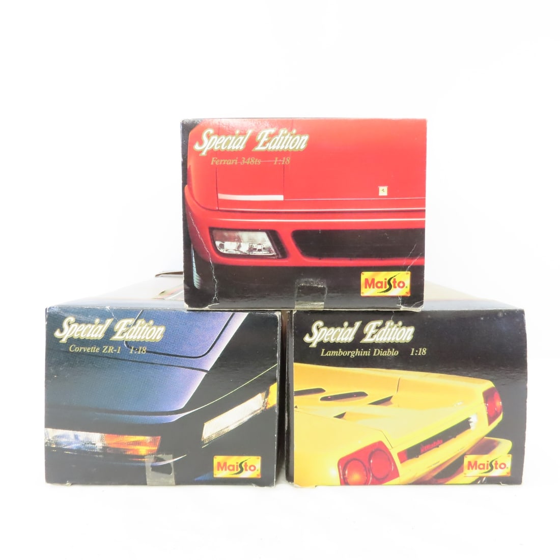 3 Maisto 1/18 Diecast Cars in Boxes - 10